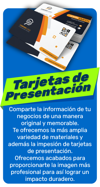 tarjetas de Presentación